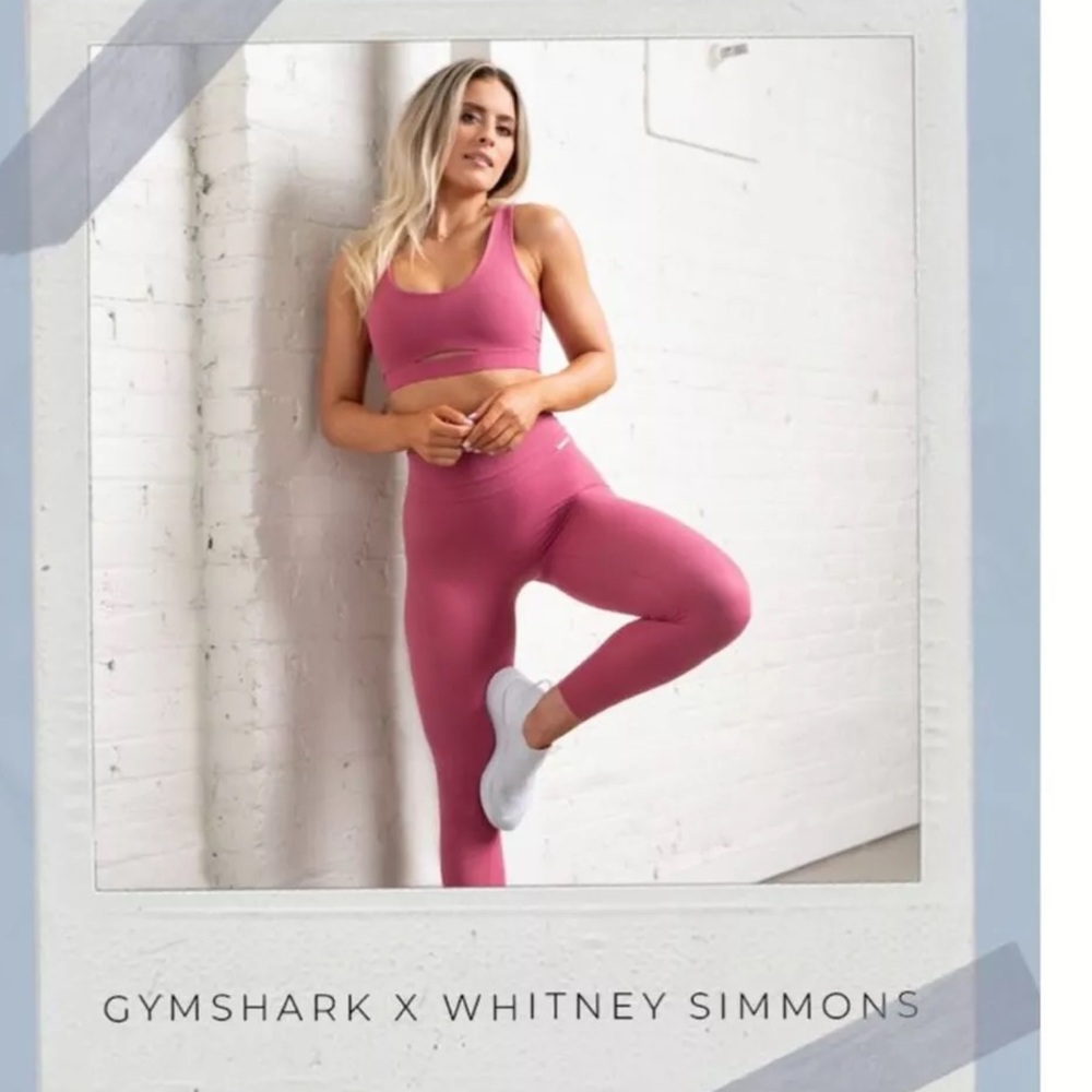 Gymshark Whitney Simmons leggings in hot fire pink